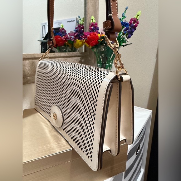 NWOT Tory Burch Perforated Crossbody/Shoulder Bag - Picture 3 of 8